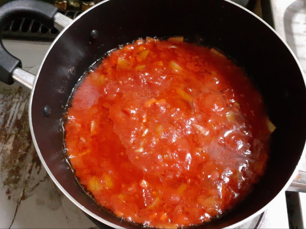 高温加熱のトマトソース